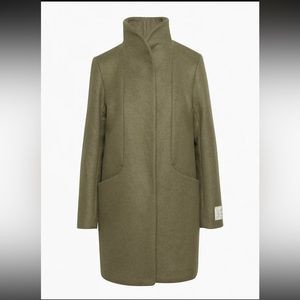 Aritzia Wilfred Cocoon Coat in Olivewood (size S)